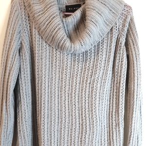 Axcess Grey Knit Cowl Neck Women's Sweater